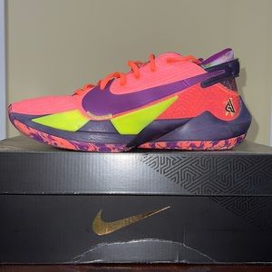 LN Nike Zoom Greek Freak 2 Bright Mango Men's 8/Womens 9.5 Shoes CW3162-800…